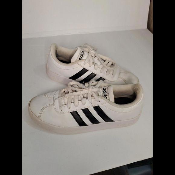 Adidas VL Court 2.0 Shoes Kids Grade School GS Size 1 K DB1831 - Picture 2 of 5